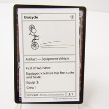 MTG Unicycle テストカード★N5350_画像1