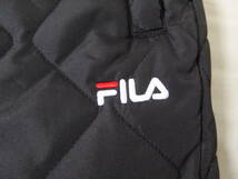 FILA GOLF フィラ ゴルフ UVカット 中綿 保温 防寒 快適 キルティング ゴルフパンツ　LL　黒_画像6