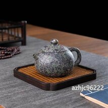 超人気☆職人手作り 陶器 煎茶道具 茶壺 茶壷 急須 常滑焼 茶器 茶道具 容量：750ML_画像4