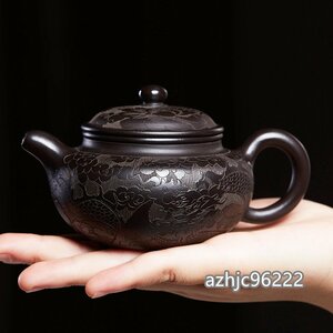 超人気☆職人手作り 陶器 煎茶道具 茶壺 茶壷 急須 常滑焼 茶器 茶道具 容量：200ML