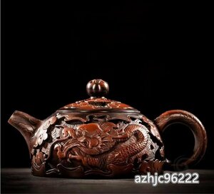 超人気☆職人手作り 陶器 煎茶道具 茶壺 茶壷 急須 茶器 茶道具 容量：220ML