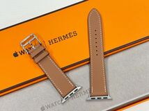 ☆即決 美品 ゴールド Apple watch HERMES エルメス シンプルトゥール レザーバンド 41mm 40mm 38mm アップルウォッチ 純正 138_画像1