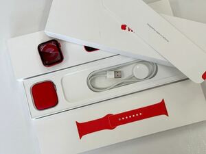 ☆即決 美品 Apple Watch series6 44mm RED アップルウォッチ GPSモデル レッドアルミニウム バンド新品 心電図 シリーズ6 159