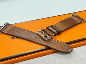 ☆即決 フォーヴ アトラージュ Apple watch HERMES エルメス シンプルトゥール レザーバンド 45mm 44mm 42mm アップルウォッチ 107