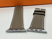 ☆希少 ほぼ未使用 即決 エトゥープ Apple watch HERMES エルメス シンプルトゥール レザーバンド 45mm 44mm 42mm アップルウォッチ 613_画像8