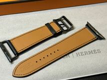 ☆希少 未使用 即決 黒 アトラージュ Apple watch HERMES エルメス シンプルトゥール 45mm 44mm アップルウォッチ 140_画像4