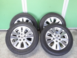 H1514 ホンダ 純正 SZW16060A 16x6J PCD114.3 +50 5H 205/60R16 92H 4本　BRIDGESTONE 等 LUFT RV EL20 BBM1017 佐川急便4個口