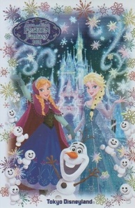 ★即D★ディズニー★ポストカード★外袋ビニール無し★TDL★2016年★アナと雪の女王★①