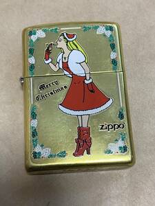 本体のみ　2006年製　ブラス　ウィンディー　クリスマス　ZIPPO　USED　インサイドユニット交換現状品　　