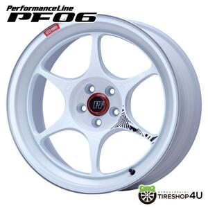 送料無料 ENKEI Performance Line PF06 18インチ 18x9.5J 5/114.3 +20 M/W マシニングホワイト 新品ホイール1本価格