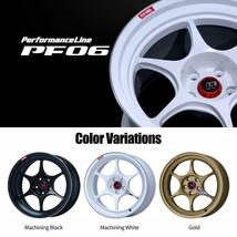 送料無料 ENKEI Performance Line PF06 18インチ 18x9.0J 5/100 +42 M/BK マシニングブラック 新品ホイール1本価格_画像2