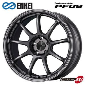 送料無料 ENKEI Performance Line PF09 18インチ 18x8.0J 5/112 +25 DS ダークシルバー 新品ホイール1本価格