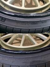 【2401001】WORK Seeker FX 18インチ 8J +39 PCD100 4H 60mm + MINERVA RADIAL F205 215/35R18 2023年 6mm 6.5mm コンパクト_画像6