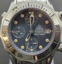 １円～ OMEGA オメガ SEAMASTER PROFESSIONAL シーマスター プロフェッショナル 300 クロノグラフ 2598.80 自動巻き シルバー メンズ_画像1