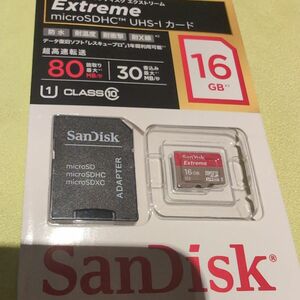 sdカード16G マイクロsd　SanDisk SDSDQX-016G-J35A