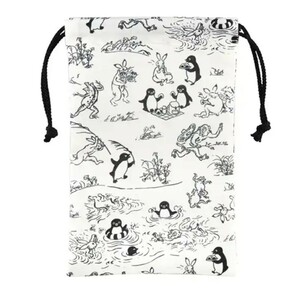日本製 Suicaペンギン×鳥獣戯画 巾着 JR東日本 NEWDAYS