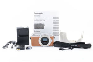 ★美品 Panasonic LUMIX DMC-GF7 ボディ ブラウン 動作確認済み デジタルカメラ