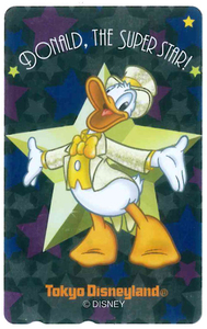 Дональд Утенка Tele Card Tokyo Disneyland неиспользованный предмет бесплатно 110-206355