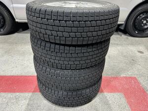 純正アルミホイール　155/65R13 スタッドレスタイヤ オートバックス 8部山　4本 PCD100 4穴