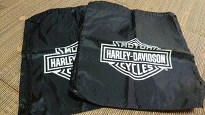★HARLEY-DAVIDSON オリジナル　ナップサック×2枚　ハーレーダビットソン　Buell布バック　新品未使用★