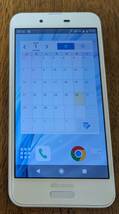 SHARP シャープ スマートフォン 32GB SH-01K ホワイト Android 9 動作品_画像1