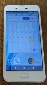 SHARP シャープ スマートフォン 32GB SH-01K ホワイト Android 9 動作品
