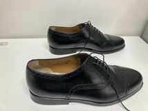 サントーニ　Santoni ビジネスシューズ レザー 黒 7 1/2サイズ　メンズ_画像4