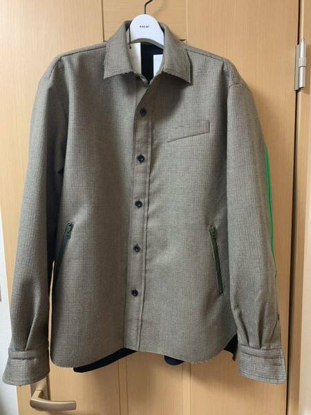 新品sacai サカイ 22AW Check Bonding シャツ2