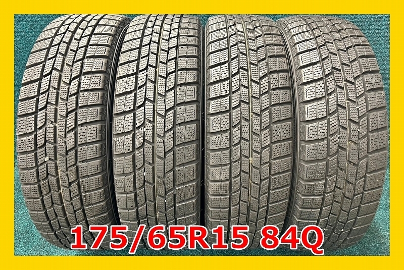 ★2019年製 175/65R15 84Q GOODYEAR ICE NAVI6 中古 スタッドレスタイヤ 4本 15インチ★