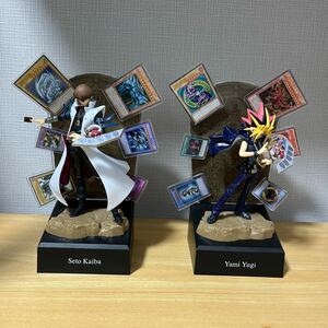 遊戯王 一番くじ A賞 遊戯 フィギュア ラストワン賞 海馬 フィギュア 2体セット YuGiOh figure Yugi Kaiba