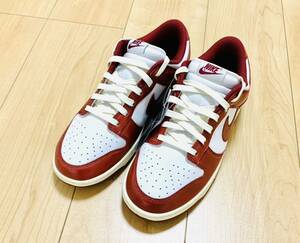 未使用品/NIKE/ナイキ/WMNS DUNK LOW PRM/ウィメンズ ダンク ロー プレミアム Team Red/チーム レッド FJ4555-100/28.0cm/スニーカー