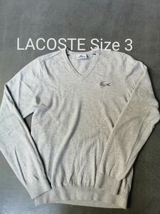 LACOSTE　ラコステ　 Vネック セーター ニット　メンズ3（L）