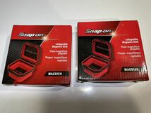 【2個セット】Snap on スナップオン人気商品　マグネット パーツ トレー 小物 磁石レッド　赤　MAGDISH 工具箱 _画像3