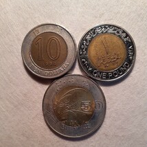 世界のバイメタルコイン 6枚セット エジプト メキシコ タイ フィリピン 香港 台湾_画像4
