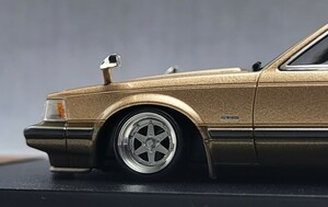 1/43　トヨタ　ソアラ改　2800GT　MZ11　ロンシャン　ＸＲ－４　ホイール　アルミ製 深リム　街道レーサー 国産名車プレミアムコレクション