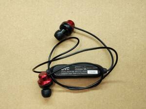 【USED】 NH2308 JVCケンウッド Bluetooth ワイヤレス イヤホン HA-FX18W 赤/黒