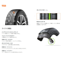 送料無料 ハンコック 夏 サマータイヤ HANKOOK Kinergy eco RV K425V 195/60R16 89H 【4本セット 新品】_画像2