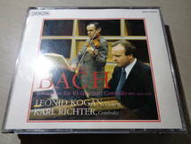 LEONID KOGAN AND KARL RICHTER/BACH:6 SONATEN FUR VIOLINE AND CEMBALO BWV 1014-1019(1993 DENON:COCO-75478-79 NM 2CD_画像1