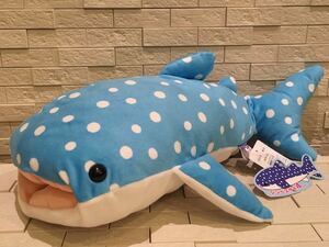 未使用タグ付　ジンベエザメ4　 ぬいぐるみ　AMUSE 約43㎝ 最安送料350円〜　鮫　サメ　水族館　
