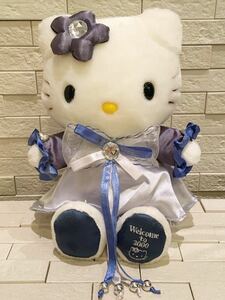 匿名ヤマト送料込み　美品　ハローキティ HELLO KITTY サンリオ2000ドール　約19㎝　ぬいぐるみ　レトロ