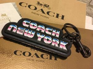  unused Coach COACH 80*S key ring key holder NEWYORK New York largish size approximately 12×5. regular price 14300 jpy 