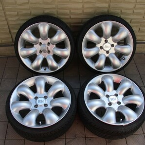 【美品】RH NAQマキシライト K-FACTORYバージョン 16インチ 7J +25 PCD100 ４穴 タイヤ付き 165/40R16 ナンカン NS-20の画像1