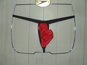 GX3 ジーバイスリー ビキニブリーフ スーパービキニ　Tバック　メンズティーバック　紐パン　サイド幅激細　ハイカット 赤