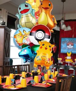 風船 誕生日 飾り付け 光沢 バルーン パーティー 記念日 バースデー パーティー飾り ポケットモンスター