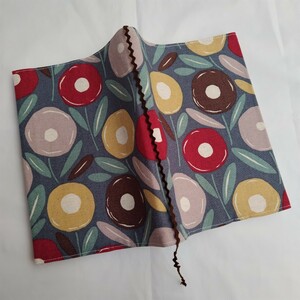 * including carriage *[A5 size ] book cover No.6 circle . flower hand made 