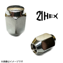 送料無料 新品 ホイールナット メッキ M12 1.5P 1.25P 19HEX 21HEX 60°テーパー 16個 1台分_画像2