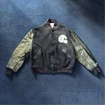 激レア 90s Vintage Cowboys Starter Varsity Jacket XL スタジャン 袖レザー_画像1