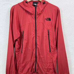 THE NORTH FACE ノースフェイス ナイロンジャケット NP21210 フルジップ フード レッド系 YKD286の画像1