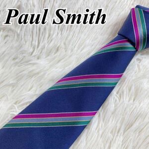 【極美品】Paul Smith ポールスミス ネクタイ ストライプ シルク イタリア製