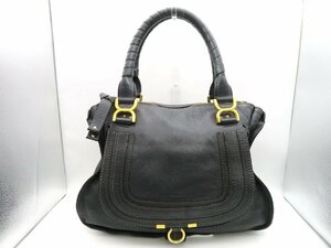 Chloe　クロエ　マーシートートバッグ　ハンドバッグ　カーフ　黒　3741